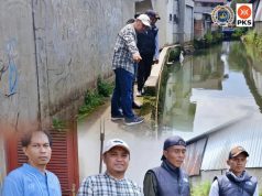 Nur Hidayat DPRD Depok Tinjau Lokasi Banjir di Cisalak, Dorong Pembangunan Turap Pencegah Luapan Kali